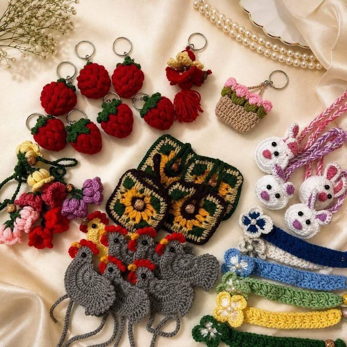 Crochet charms and motifs